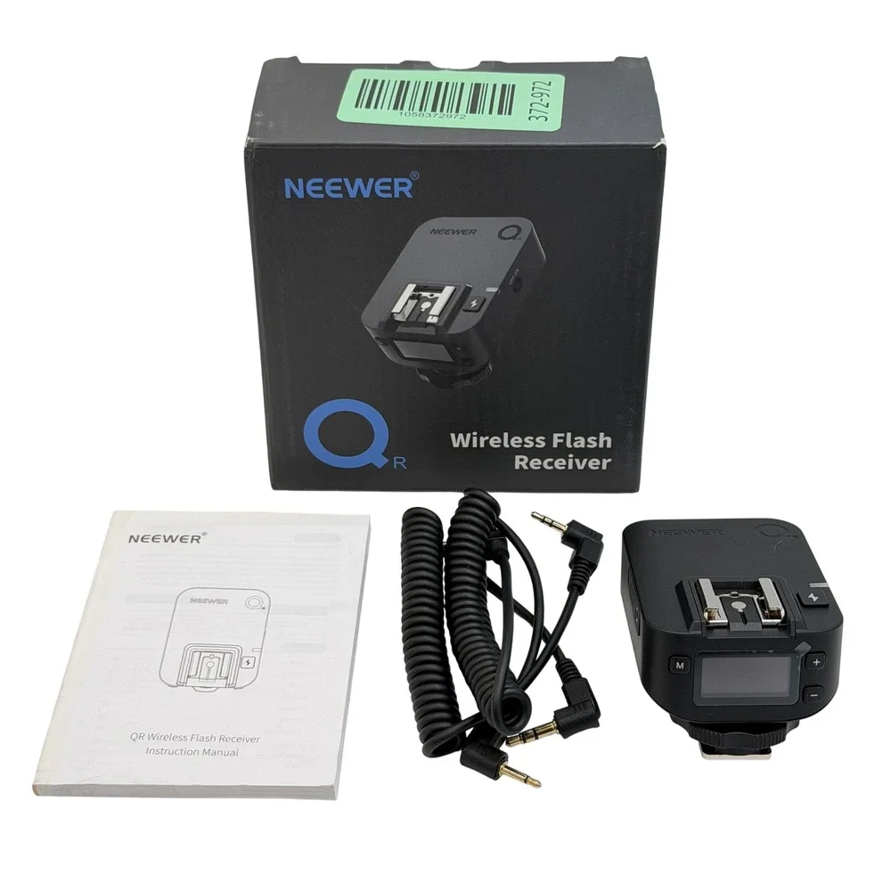 Neewer QR Wireless Flash Receiver Black for Off-Camera Photography Triggering
